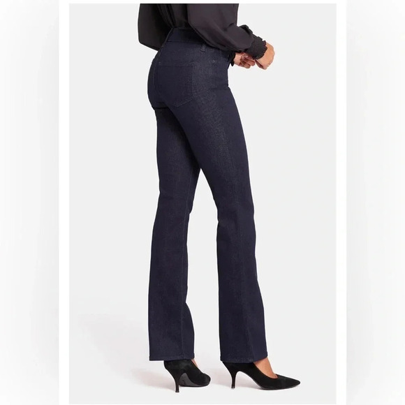 NYDJ Barbara Bootcut High Rise Studded Rhinestone Back Pocket Jeans Size 14P - Picture 3 of 12